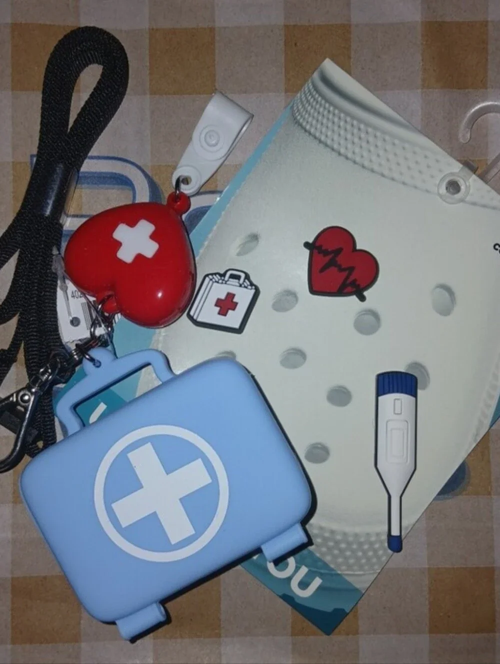 (New) Crocs Charms / Bath & Body Works Medical Lanyard